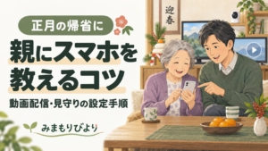 正月帰省で親にスマホを教えるコツ｜動画配信・見守りの設定手順