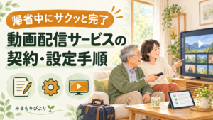 帰省中にサクッと完了させたい、動画配信サービスの契約・設定手順