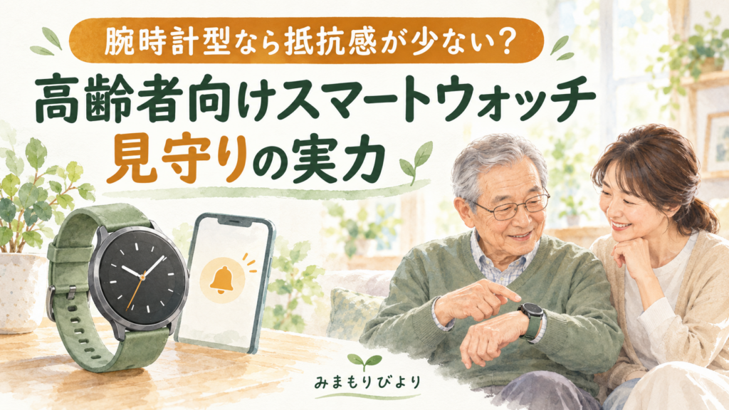 腕時計型なら抵抗感が少ない？高齢者向けスマートウォッチ見守りの実力