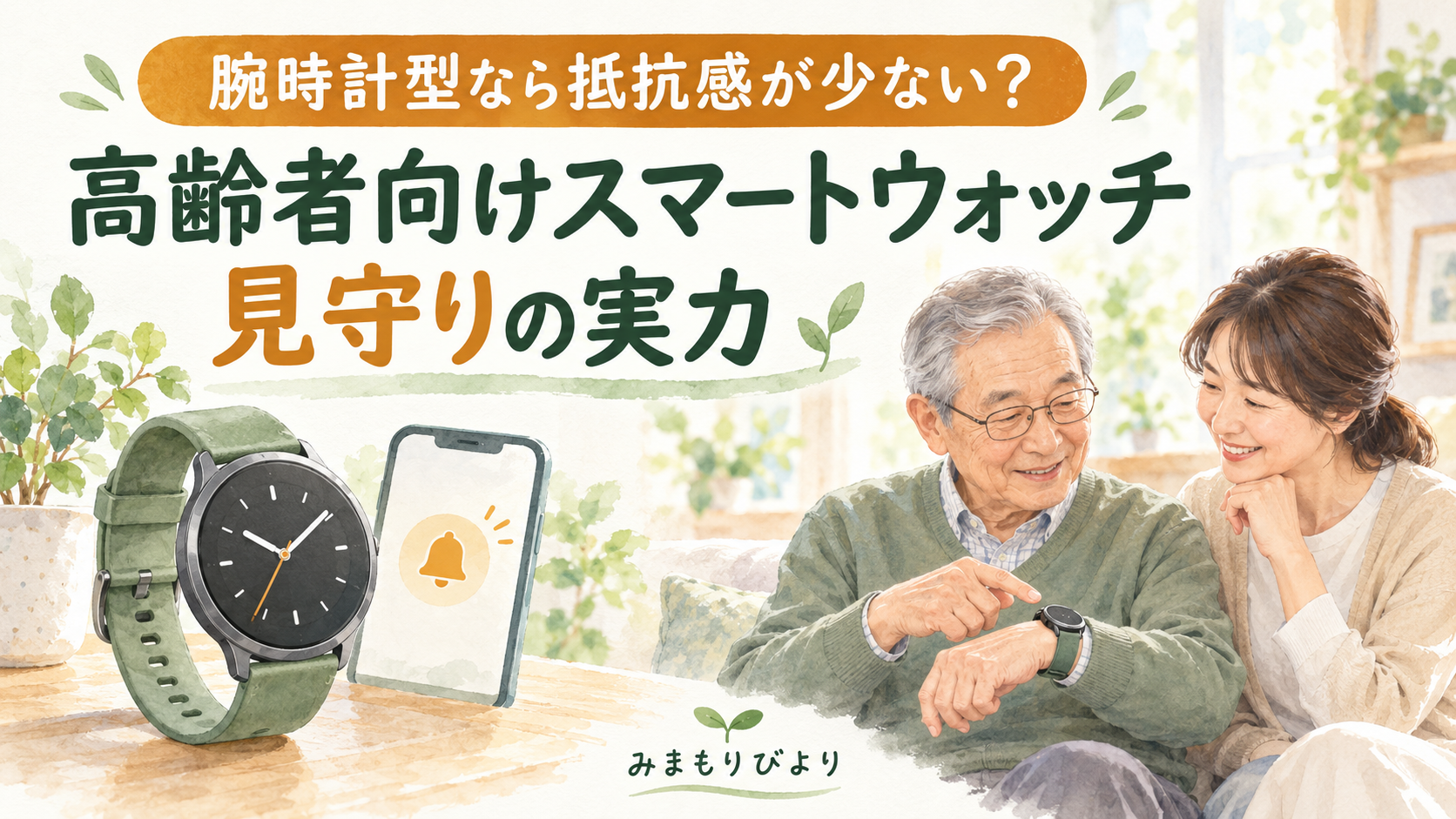 腕時計型なら抵抗感が少ない？高齢者向けスマートウォッチ見守りの実力